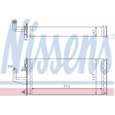 71807 NISSENS Теплообменник, отопление салона