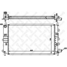 10-25214-SX STELLOX Радиатор, охлаждение двигателя