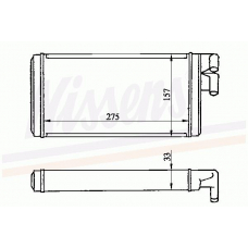 70220 NISSENS Теплообменник, отопление салона