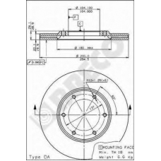 BS 7970 BRECO Тормозной диск