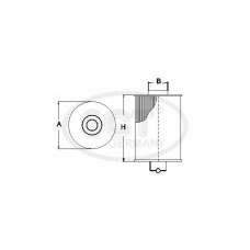 SC 7049 P SCT Топливный фильтр