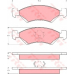 GDB4081 TRW Комплект тормозных колодок, дисковый тормоз