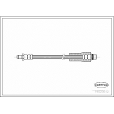 19020612 CORTECO Тормозной шланг