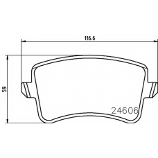 8DB 355 013-651 HELLA PAGID Комплект тормозных колодок, дисковый тормоз