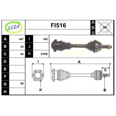 FI516 SERA Приводной вал