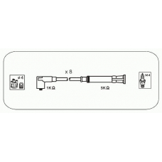 AFM64 JANMOR Комплект проводов зажигания