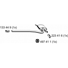 243100 ERNST Средний глушитель выхлопных газов