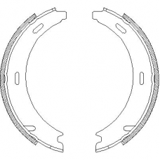 4094.00 REMSA Комплект тормозных колодок