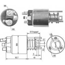 940113050356 MAGNETI MARELLI Тяговое реле, стартер