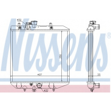 61749 NISSENS Радиатор, охлаждение двигателя