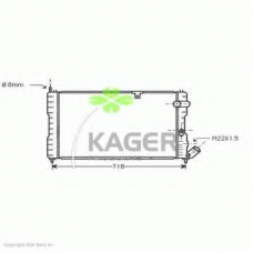 31-3605 KAGER Радиатор, охлаждение двигателя
