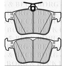 BBP2402 BORG & BECK Комплект тормозных колодок, дисковый тормоз