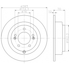 8DD 355 118-091 HELLA PAGID Тормозной диск