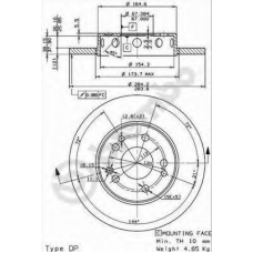 BS 7565 BRECO Тормозной диск