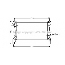 FT2385 Prasco Радиатор, охлаждение двигателя