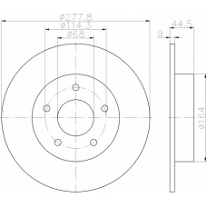 MDC1945 MINTEX Тормозной диск