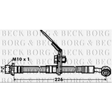 BBH7436 BORG & BECK Тормозной шланг