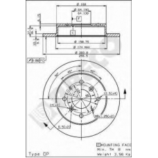 BS 7435 BRECO Тормозной диск