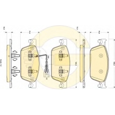 6118872 GIRLING Комплект тормозных колодок, дисковый тормоз