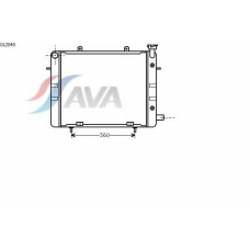 OL2040 AVA Радиатор, охлаждение двигателя
