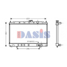 140000N AKS DASIS Радиатор, охлаждение двигателя