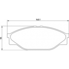 363710203012 MAGNETI MARELLI Комплект тормозных колодок, дисковый тормоз