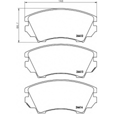 8DB 355 013-041 HELLA Комплект тормозных колодок, дисковый тормоз