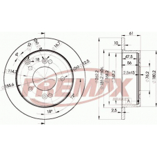 BD-2905 FREMAX Тормозной диск