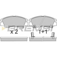 BP2387 BREMSI Комплект тормозных колодок, дисковый тормоз