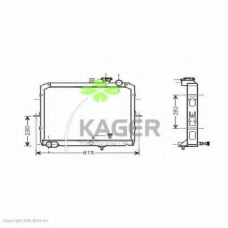 31-2892 KAGER Радиатор, охлаждение двигателя