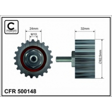 500148 CAFFARO Паразитный / ведущий ролик, зубчатый ремень