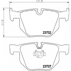 8DB 355 010-471 HELLA Комплект тормозных колодок, дисковый тормоз