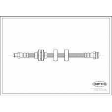 19034338 CORTECO Тормозной шланг
