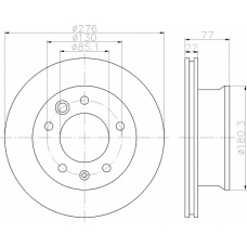 8DD 355 110-991 HELLA PAGID Тормозной диск