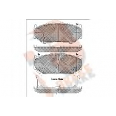 RB2045 R BRAKE Комплект тормозных колодок, дисковый тормоз