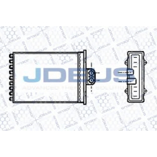 220M27 JDEUS Теплообменник, отопление салона