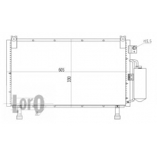 035-016-0033 LORO Конденсатор, кондиционер