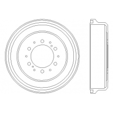 MBD084 MINTEX Тормозной барабан