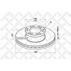 85-00757-SX STELLOX Тормозной диск