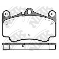 PN0819 NiBK Комплект тормозных колодок, дисковый тормоз