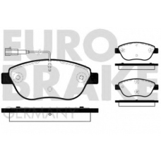 5502222364 EUROBRAKE Комплект тормозных колодок, дисковый тормоз