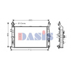 150055N AKS DASIS Радиатор, охлаждение двигателя