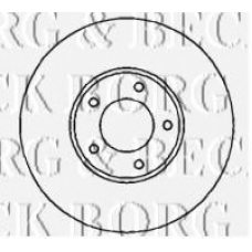 BBD4275 BORG & BECK Тормозной диск