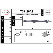 T39126A2 EAI Приводной вал