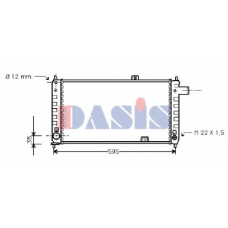 150160N AKS DASIS Радиатор, охлаждение двигателя