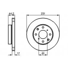 0 986 478 203 BOSCH Тормозной диск