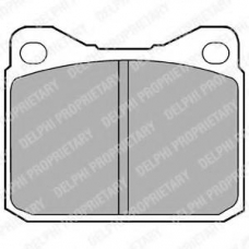 LP84 DELPHI Комплект тормозных колодок, дисковый тормоз