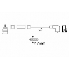 0 356 912 804 BOSCH Комплект проводов зажигания