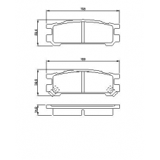 0 986 461 143 BOSCH Комплект тормозных колодок, дисковый тормоз