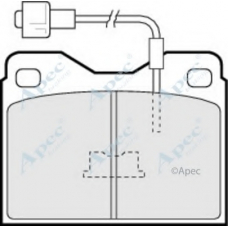 PAD271 APEC Комплект тормозных колодок, дисковый тормоз
